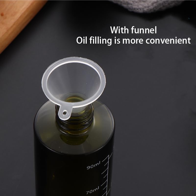 **100ml Olive Oil Spray Bottle for Cooking - Non-Aerosol Oil Mister for Air Fryer, Salad, BBQ, Roasting & Baking | Light Blocking Design | Perfect for Healthy Meal Prep & Kitchen Use**