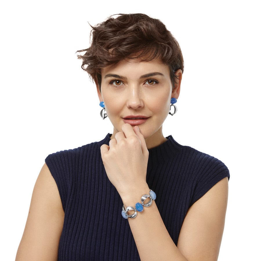 Blue Moon Link Bracelet for Women - Elegant Stainless Steel Jewelry Gift for Birthday, Anniversary & Valentine's Day | Perfect for Everyday Wear, Date Night & Special Occasions