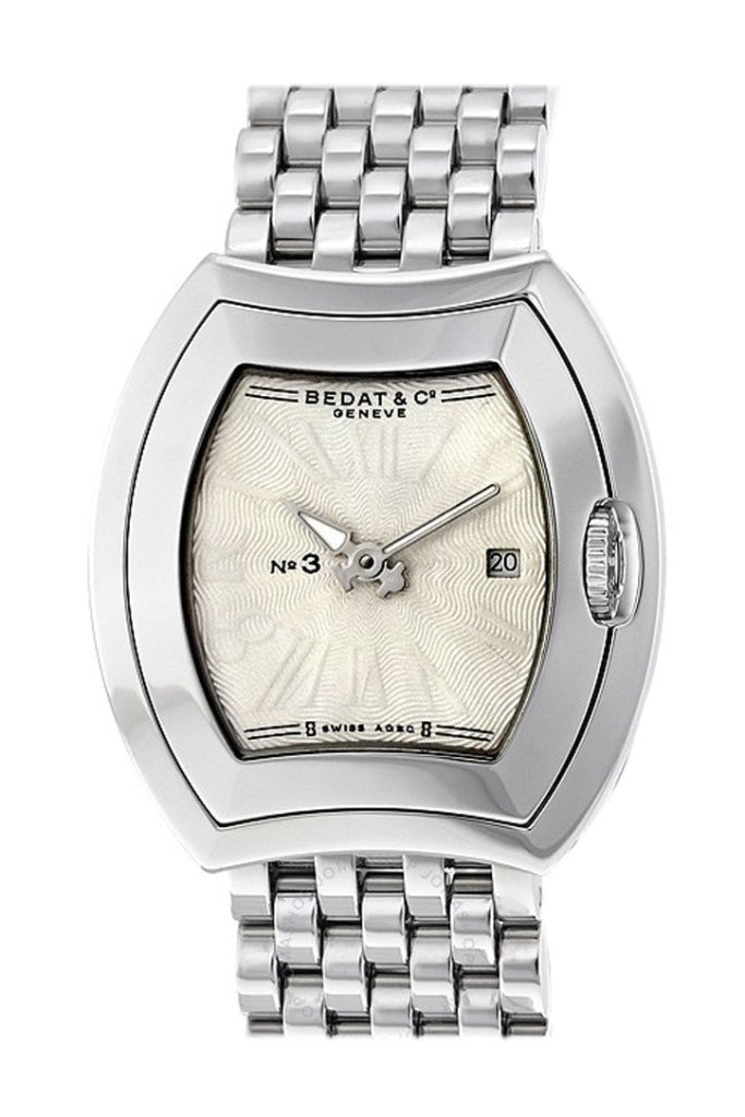 Bedat No 3 Silver Dial Stainless Steel Ladies Watch 334.011.100 - Elegant Women's Dress Watch for Business & Formal Occasions