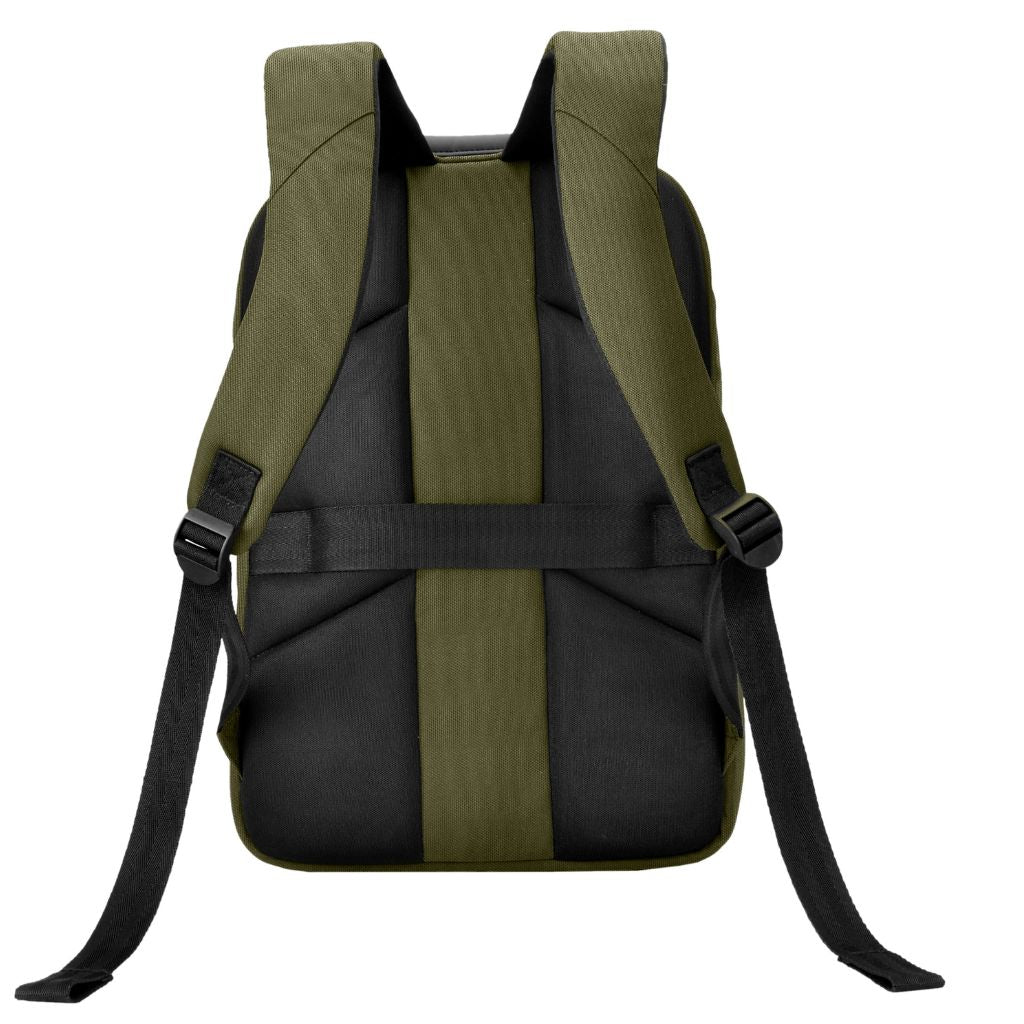 Evol 15.6 Inch Recycled Business Laptop Backpack - Olive Green | Durable & Eco-Friendly Work Bag for Office, Travel & Commuting