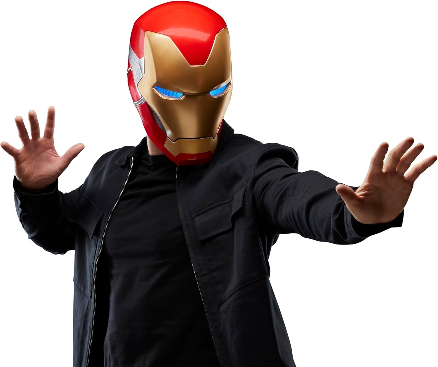 Marvel Legends Iron Man Helmet Avengers Endgame - Official Collectible Replica for Cosplay, Display & Gifts - Perfect for Halloween, Comic Con & Superhero Fans