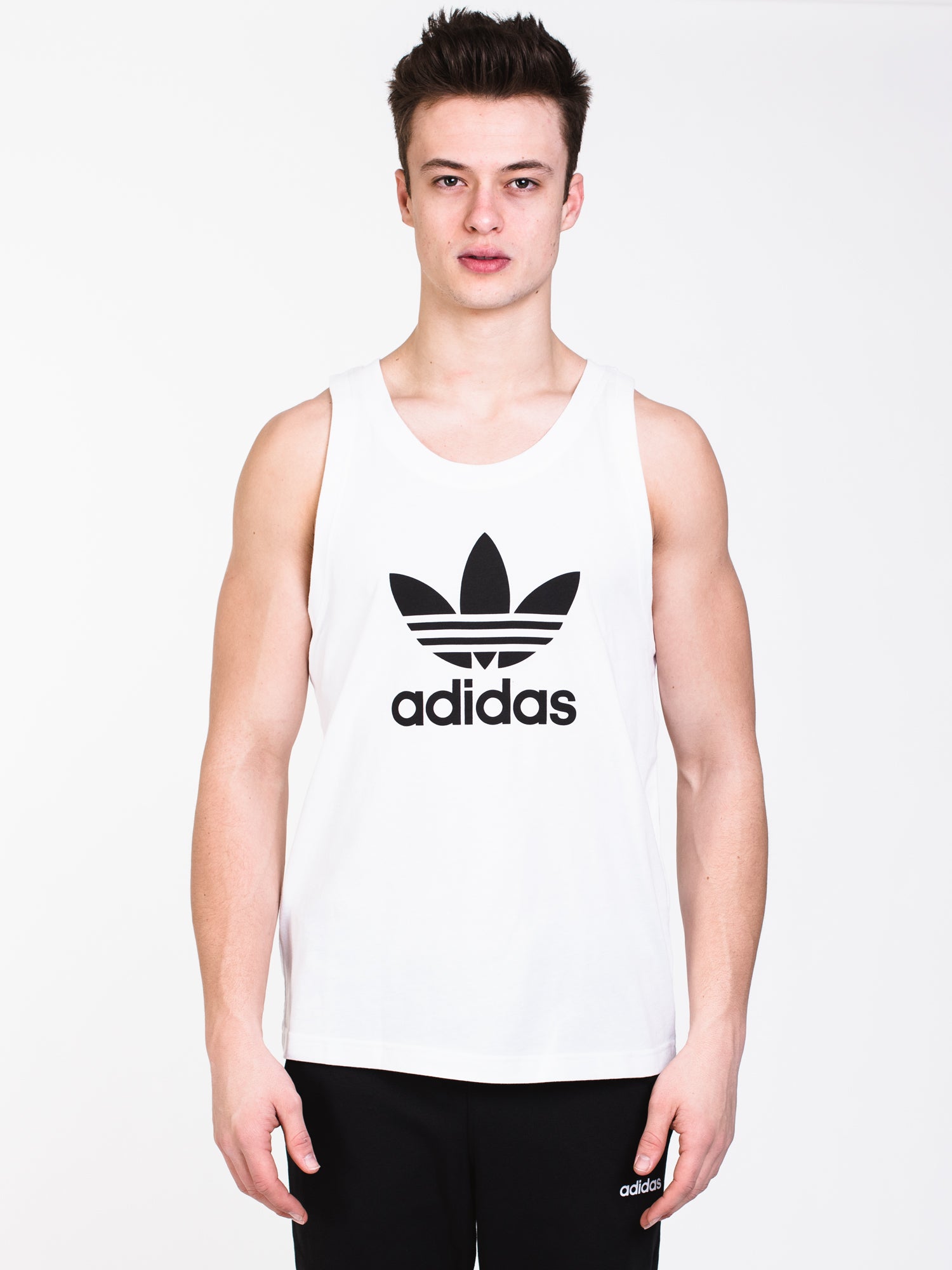 Adidas Trefoil Tank Top for Women - Vintage Logo Casual Workout Shirt - Gym, Running, Yoga & Everyday Wear