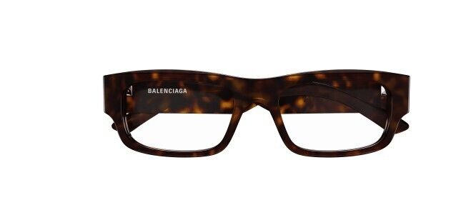 Balenciaga BB0265O 002 Havana Rectangular Men's Eyeglasses - Stylish Designer Frames for Men | Perfect for Business, Casual & Everyday Wear