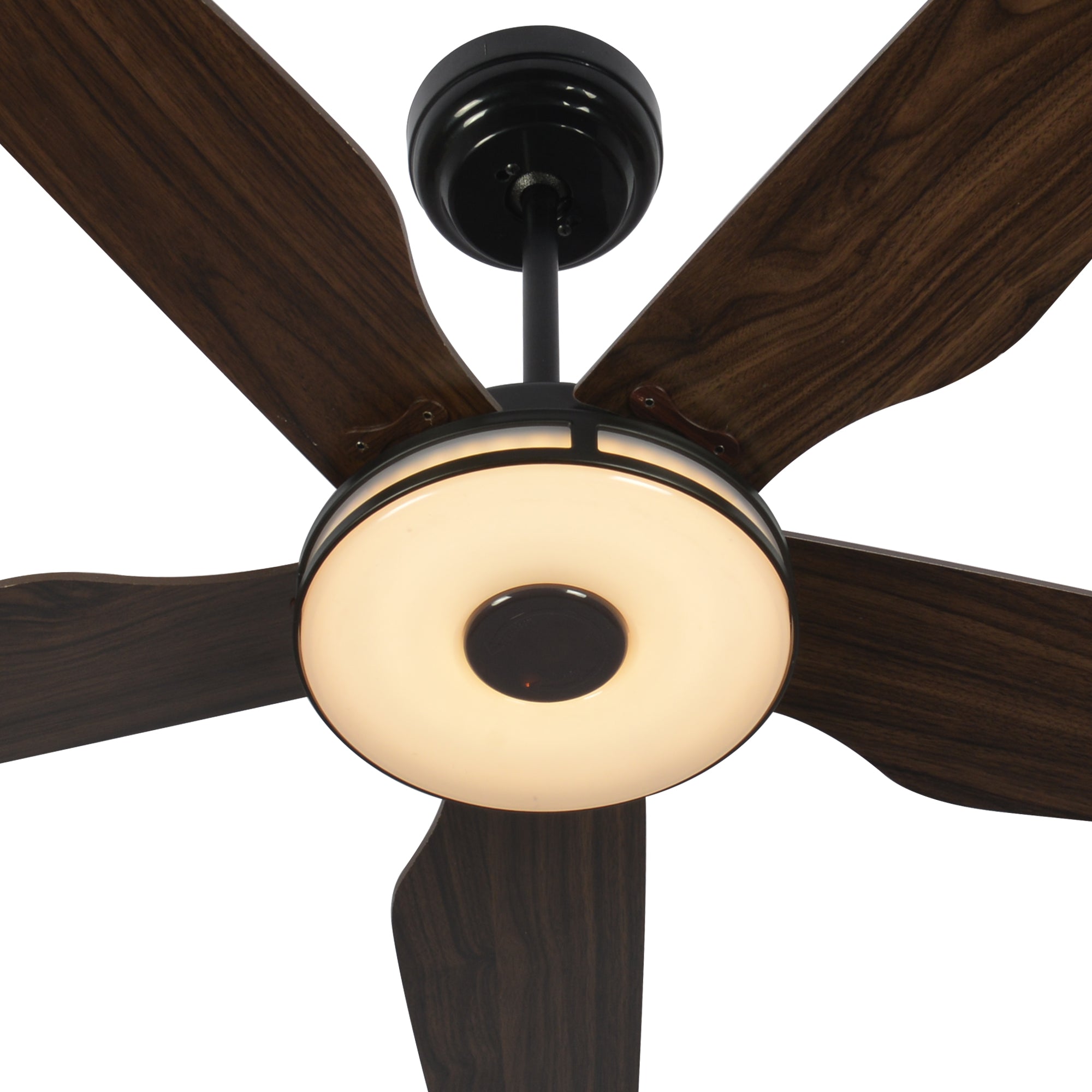 52 Inch Explorer Smart Fan with LED Light & Remote Control - Perfect for Outdoor Patio, Indoor Living Room & Bedroom Cooling