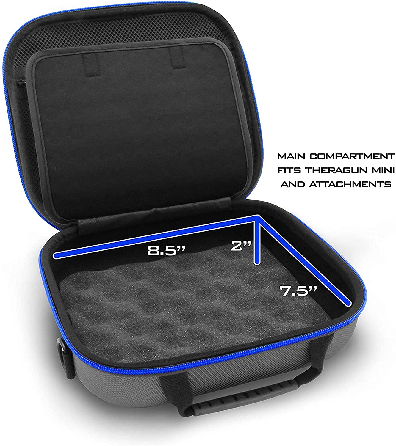 Casematix Art Tote Bag Craft Box - Portable Storage for Airbrush Set Kit & Mini Air Compressor | Perfect for Makeup Artists, Painting, Model Building & Toy Customization | Durable Carry Case for Artists & Hobbyists