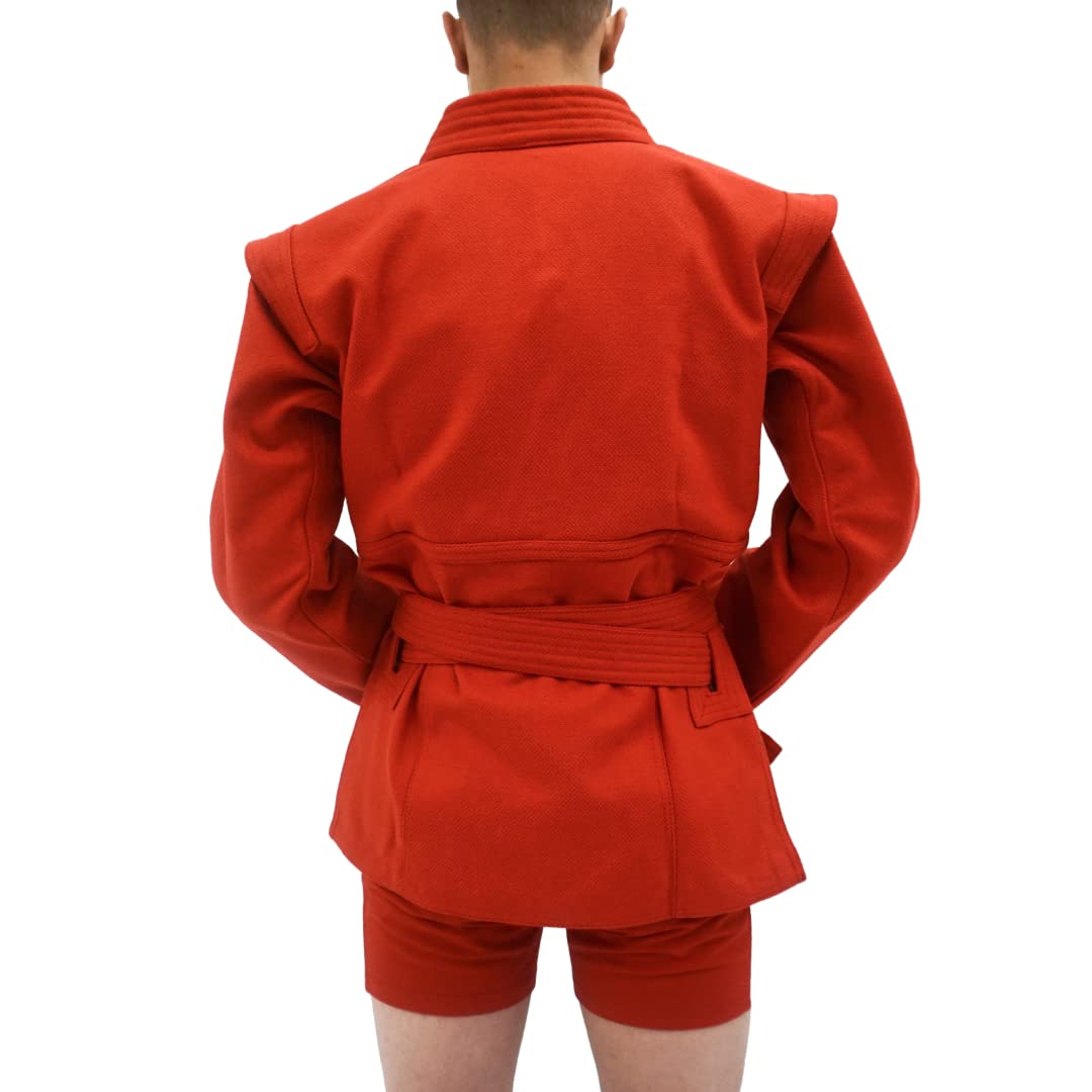 STELS Sambo Jacket - 100% Cotton FIAS Certified Martial Arts Uniform for Sambo, Judo & Self Defense Training - Durable Combat Gi for Competition & Practice