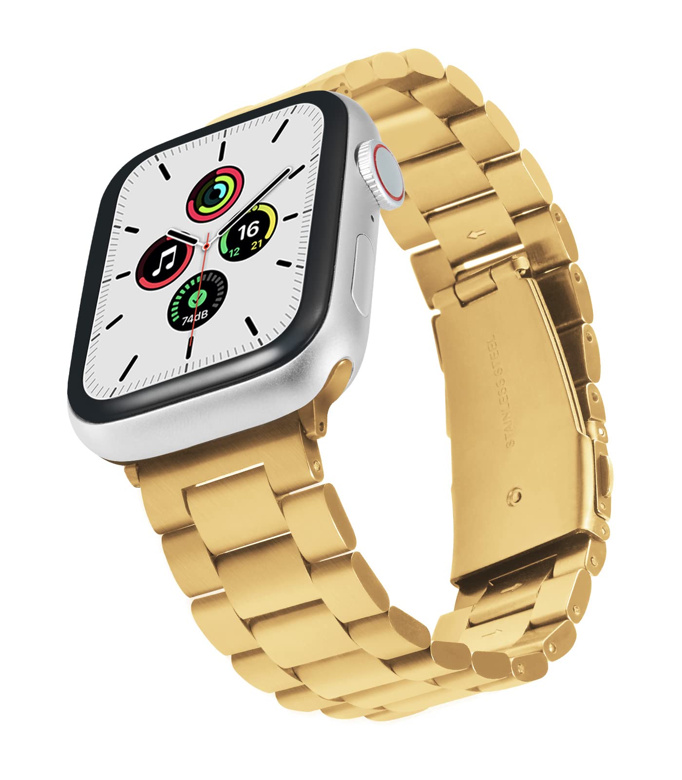 Premium Matte Metal Apple Watch Band - Compatible with 44mm 45mm 40mm 41mm iWatch Series 8/7/SE2/SE/6/5/4 - Durable Stainless Steel Strap for Men & Women - Perfect for Workouts, Office & Everyday Wear