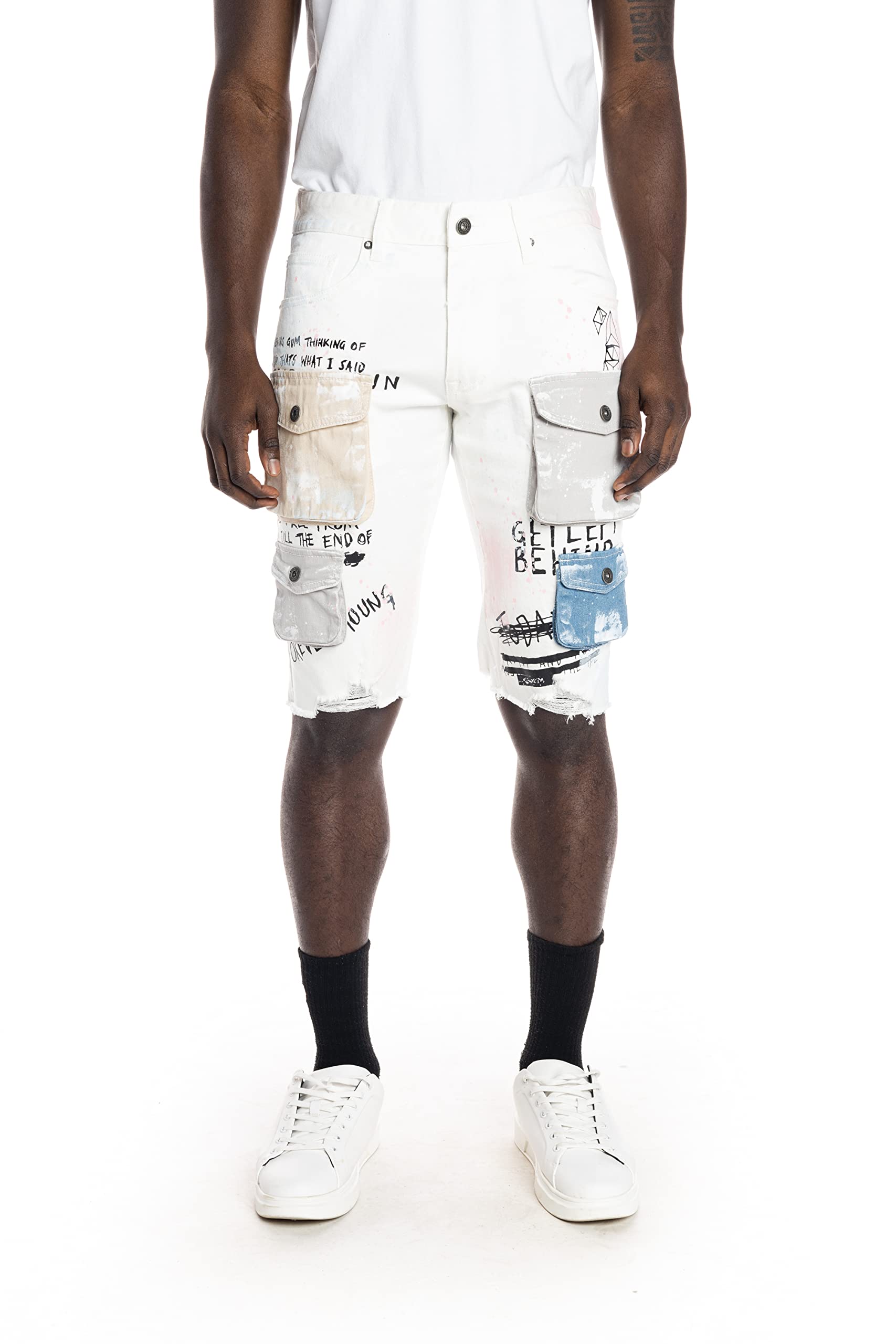 Trendy Flame Graphic Denim Shorts for Women - High Waisted Distressed Denim Shorts - Perfect for Summer, Concerts & Streetwear Fashion