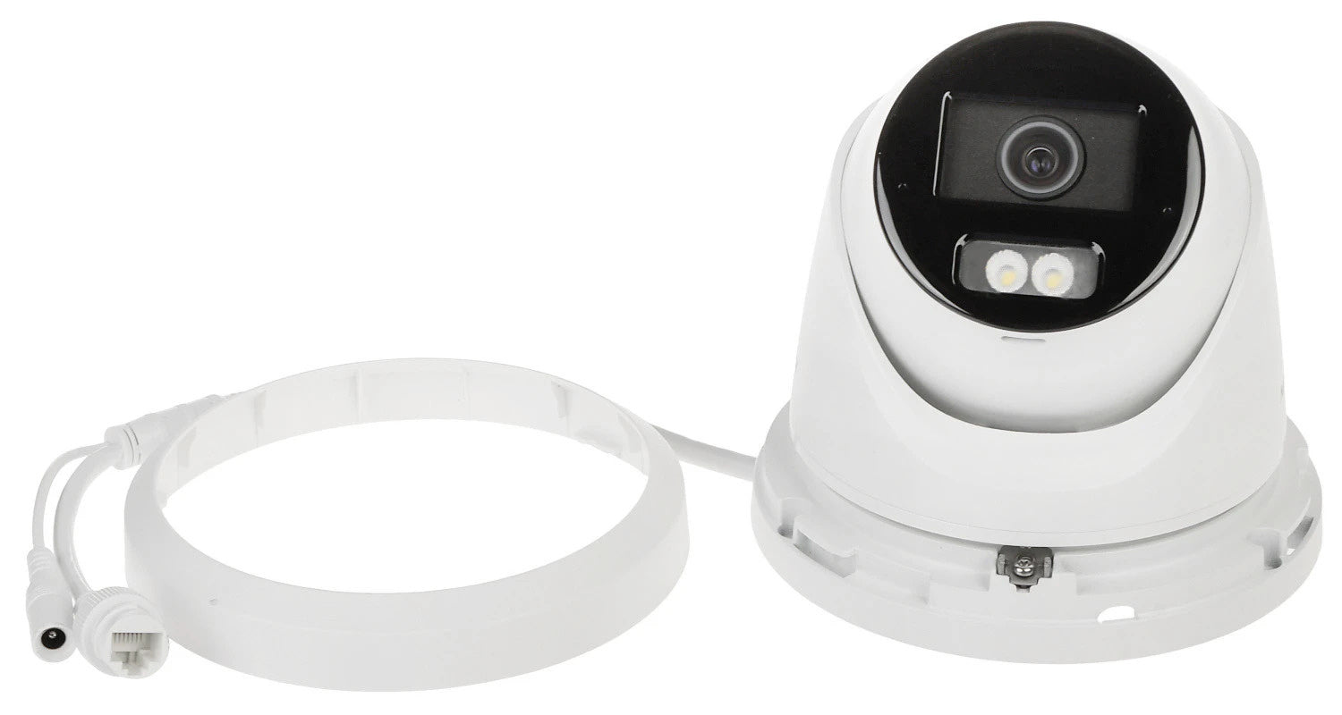 Hikvision DS-2CD2383G2-LI2U 8MP Outdoor Turret Security Camera with Smart Hybrid Light, AcuSense Technology, PoE, Micro SD Slot & Built-in Microphone - Ideal for Home Security, Business Surveillance & Night Monitoring