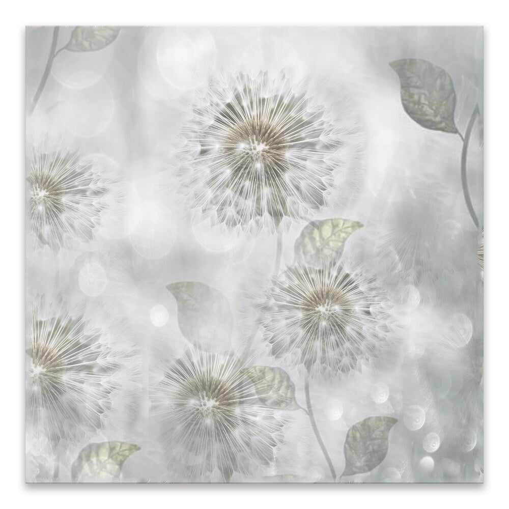 Blowing Wishes II Hand Embellished Canvas Art - 18x18 Inches Multi-Color Wall Decor for Living Room, Bedroom & Office