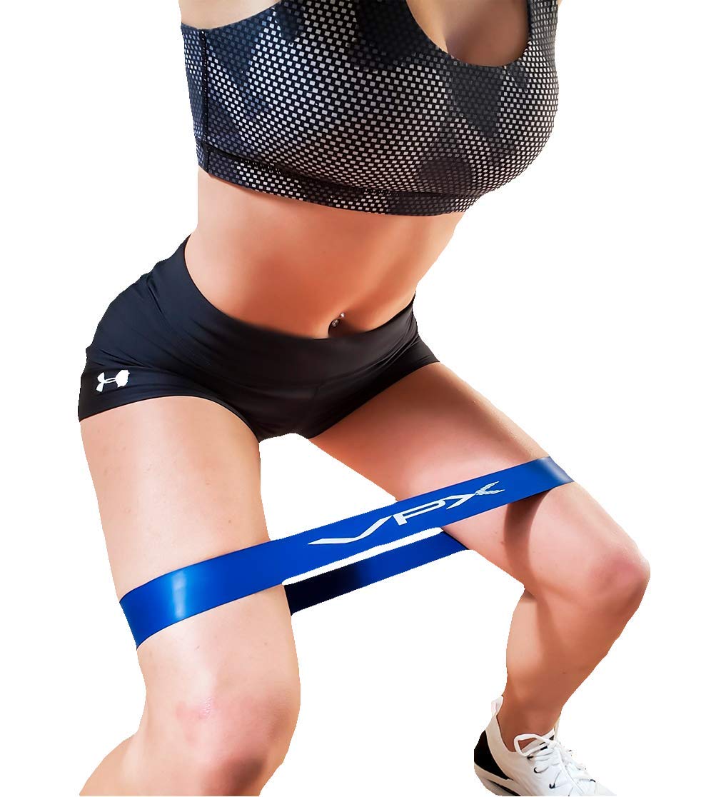 VPX Resistance Loop Bands Set of 5 - Latex Exercise Bands for Men & Women - Squat, Glute, Leg & Abs Workout - Non-Irritating Fitness Equipment for Home Gym, Yoga, Pilates & Physical Therapy