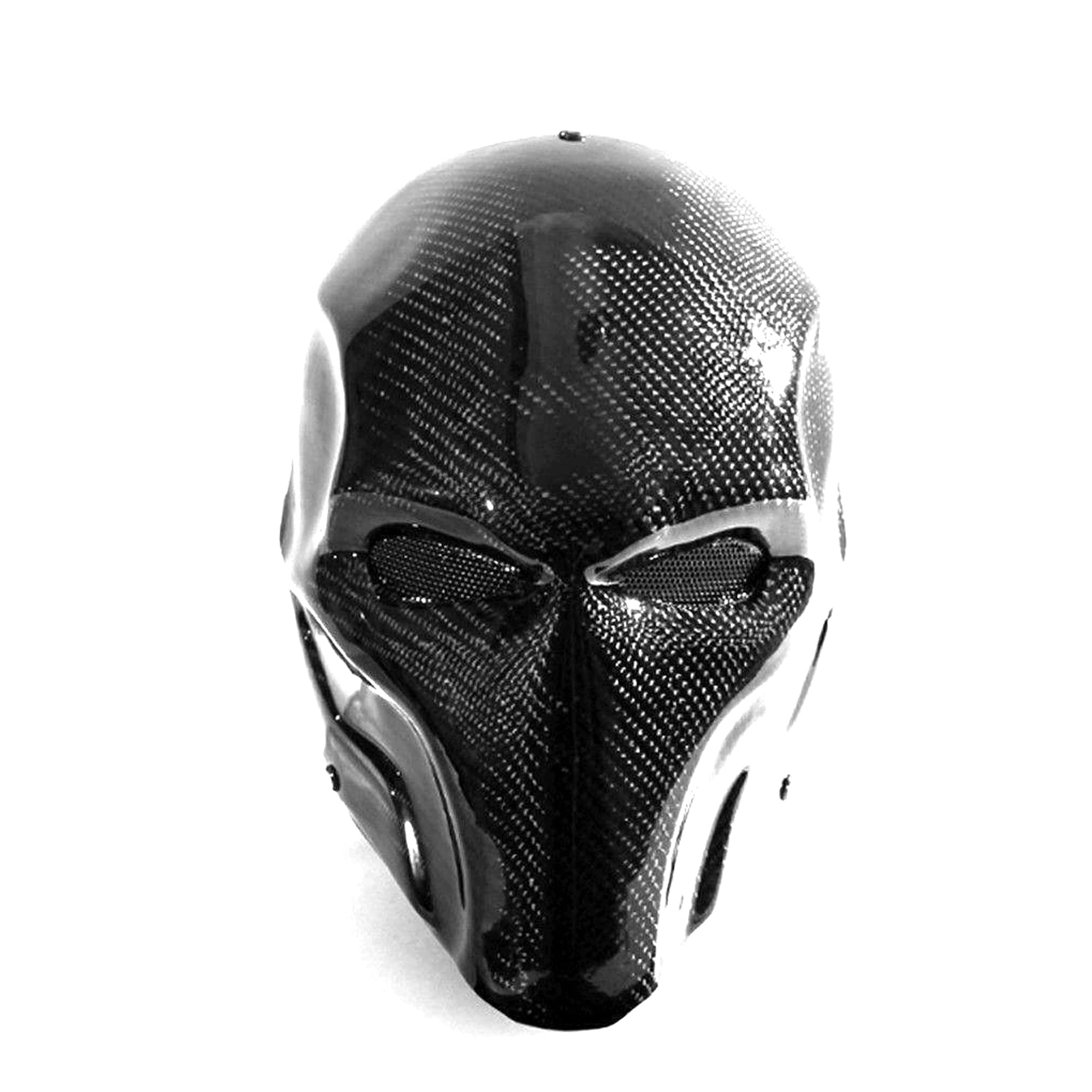 100% Carbon Fiber Deathstroke Terminator Helmet Mask - Premium Cosplay Prop for Comic Con & Halloween - Hunting & Tactical Gear for LARP & Airsoft Games