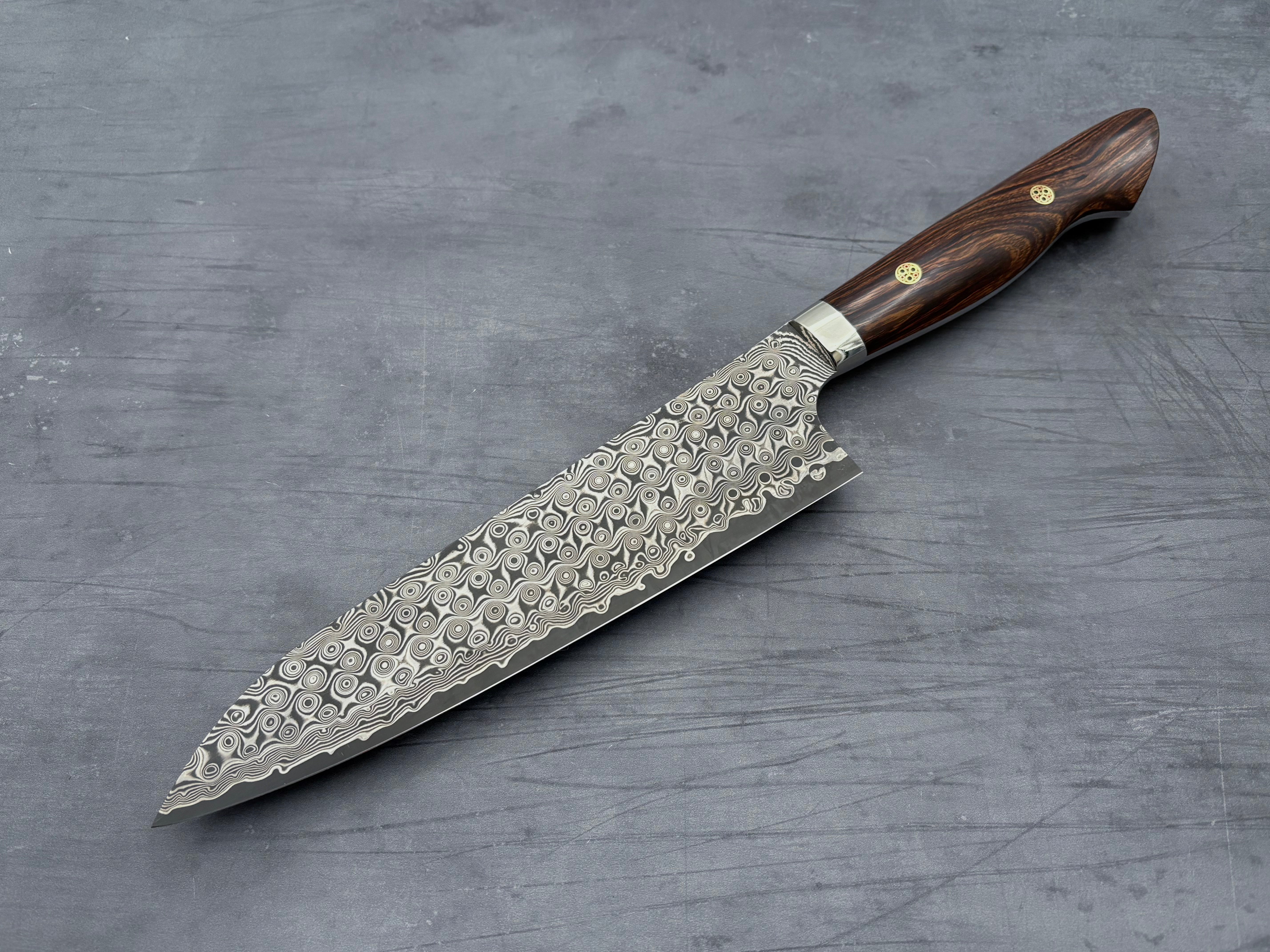 Nigara Hamono SG2 Damascus Gyuto 210mm Japanese Chef Knife - Premium Kitchen Knife for Sushi, Meat Cutting & Professional Cooking