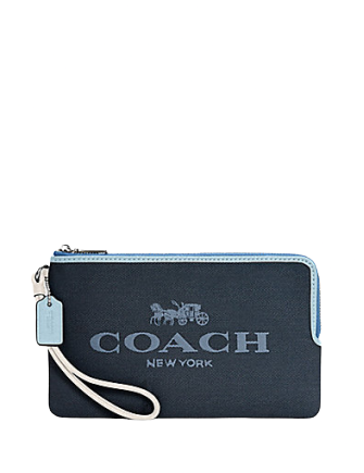 Coach Double Zip Wallet in Colorblock - Stylish & Functional Crossbody Wallet for Women | Perfect for Travel, Shopping & Everyday Use