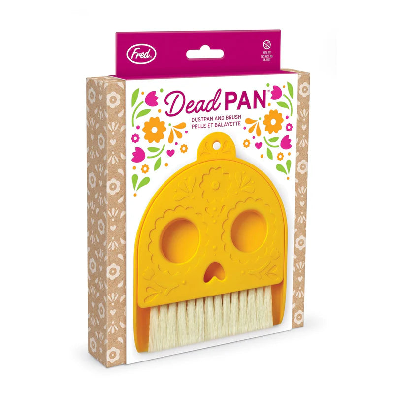 Fred Dead Pan Table Dustpan and Brush Set - Compact Cleaning Kit for Kitchen, Office, and Home Use - Easy Sweeping Solution for Crumbs, Pet Hair, and Debris