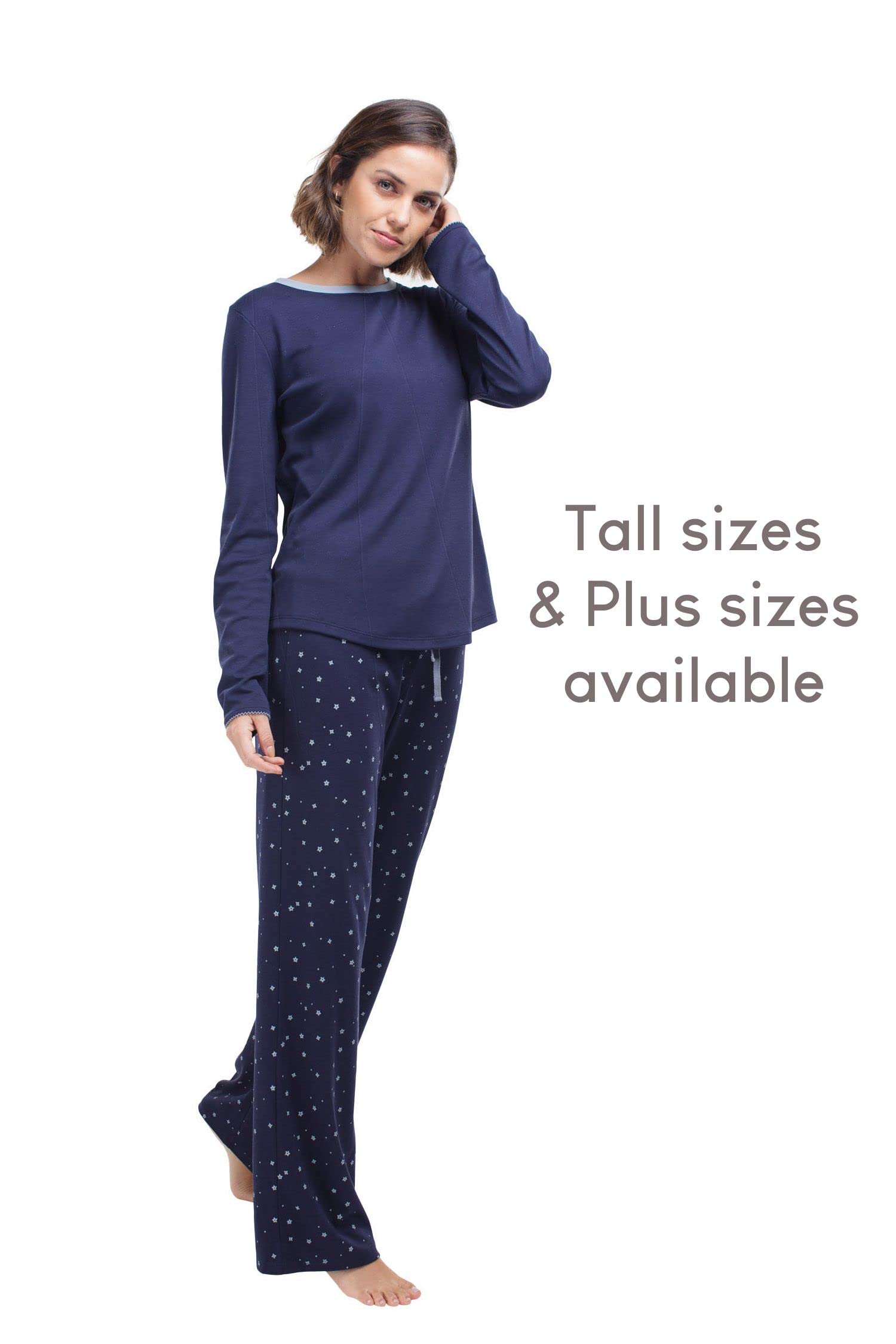 Premium Pima Cotton Women's Pajama Set - Ultra Soft Sleepwear for Women | Comfortable Loungewear for Home, Travel & Relaxation