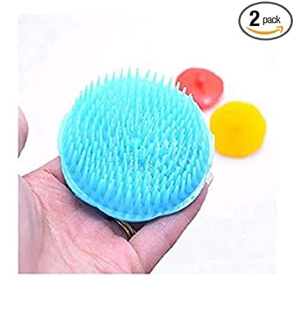 MEDANSH STORE Portable Pocket Hair Comb Set - 2 Pack Small Round Hair Brush & Scalp Massage Comb for Travel, Shampooing & Styling (Multicolor)