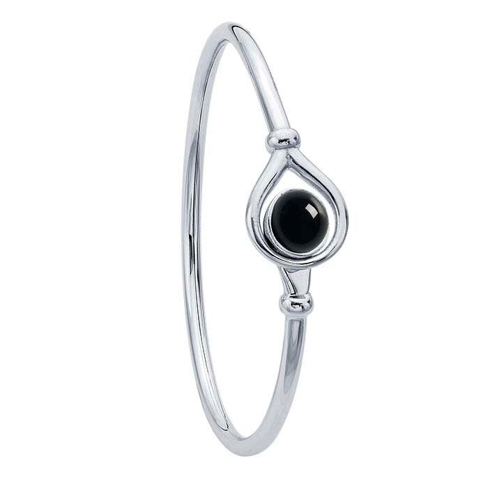 Sterling Silver Rhodium Plated 8mm Round Cabochon Flex Tube Bangle Bracelet Mounting - DIY Jewelry Making, Custom Handmade Jewelry Supplies for Bracelets, Necklaces & Rings - Perfect for Gifts, Weddings & Special Occasions