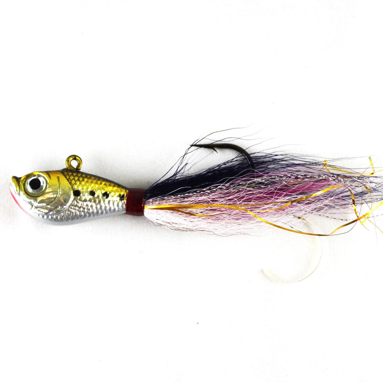 Premium Bucktail Jigs for Saltwater Fishing – Jigging World Ver. 1 Closeout – Ideal for Striped Bass, Fluke & Inshore Gamefish