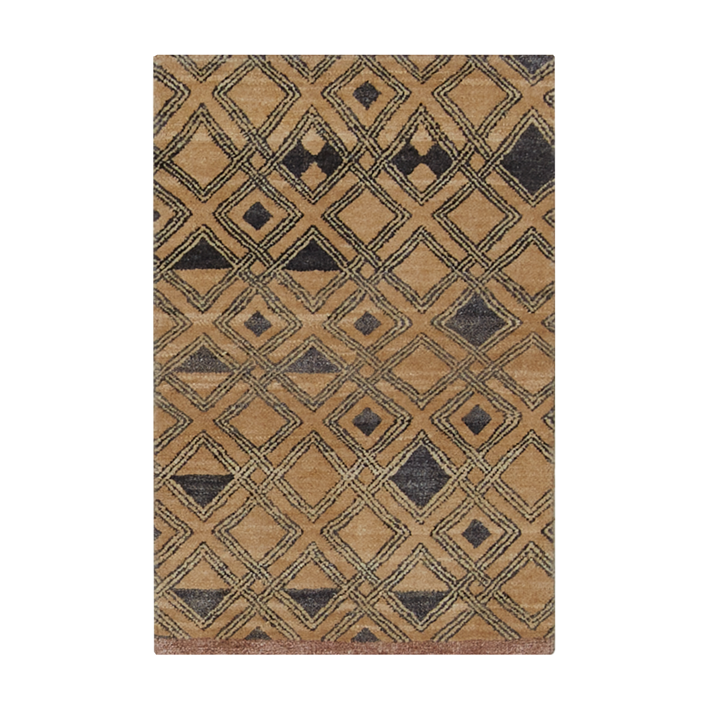 Kuba 4 Beige/Grey Area Rug - Soft Modern Boho Chic Living Room Carpet for Bedroom, Dining Room & Home Decor