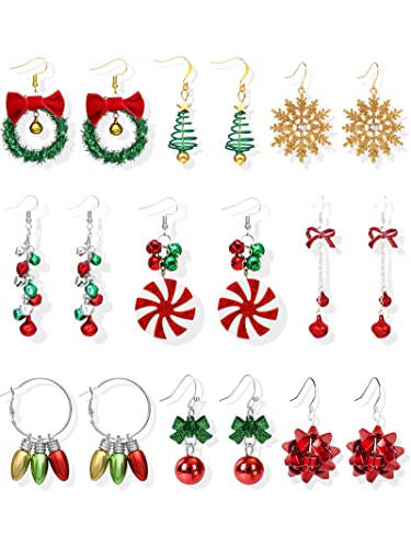 G:9pairs Christmas earrings