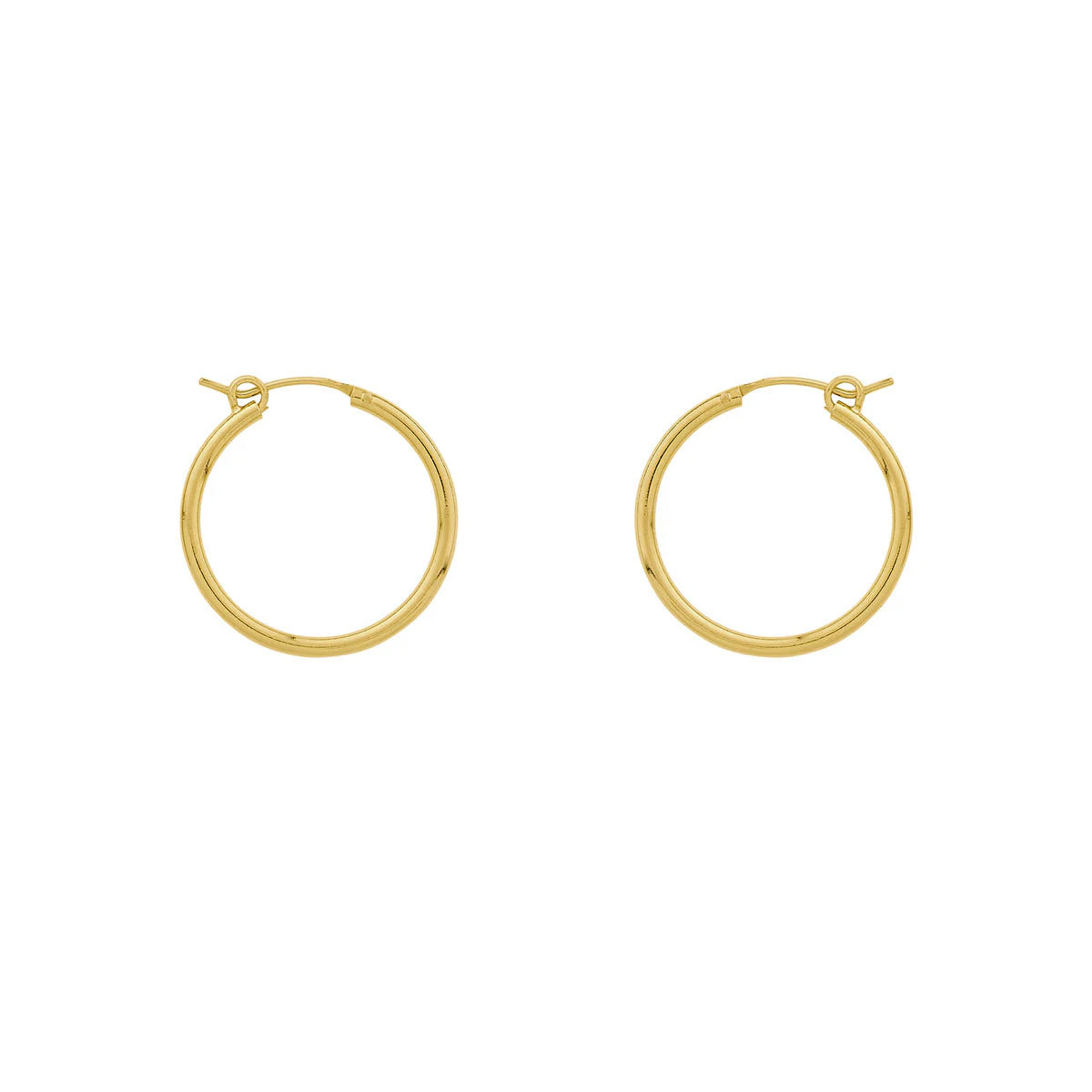 14K Gold Hoop Earrings for Women - Sleek & Stylish Sleepers for Everyday Wear & Special Occasions