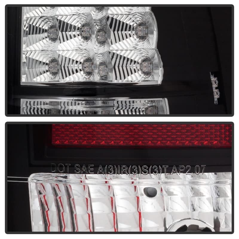Spyder Auto 5032461 LED Tail Lights Black/Clear - High-Performance Brake Lights for Trucks & SUVs