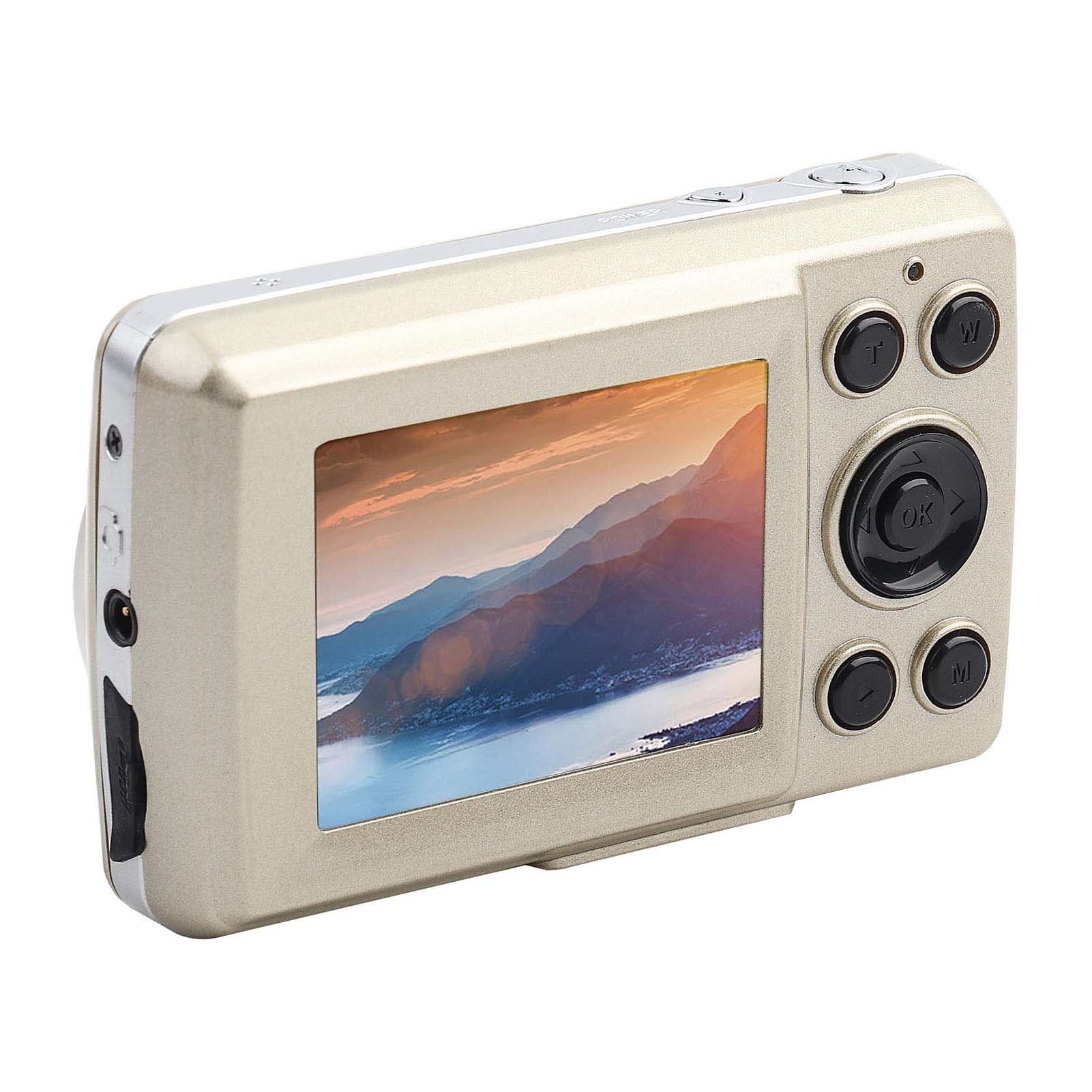 WGFOIP 4X Zoom Outdoor Digital Camera - Waterproof HD Video Camera for Beach, Camping, Hiking & Travel (Gold) - Perfect for Adventure & Outdoor Activities