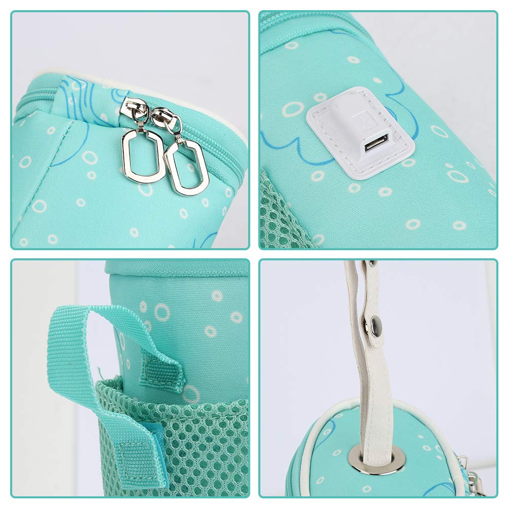 **Portable Baby Bottle Warmer & Insulated Breastmilk Cooler Bag - Perfect for Nursing Moms, Daycare, Travel, and On-the-Go Outings**