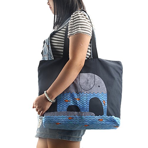 Waterproof Foldable Beach Tote Bag for Women - Large Zippered Travel & Shopping Tote - Perfect for Beach Trips, Grocery Shopping, and Overnight Getaways