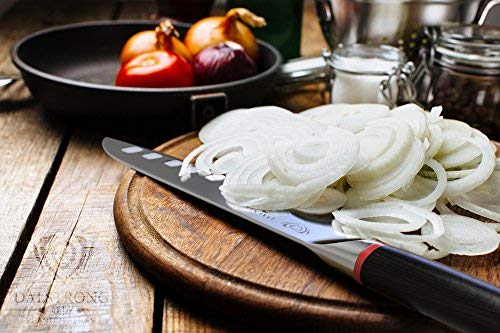 Dalstrong Phantom Series 7-Inch Santoku Knife - Ultra Sharp Japanese Kitchen Knife for Slicing, Dicing & Chopping Vegetables, Meat & Fish | Perfect for Home Chefs & Professional Cooking