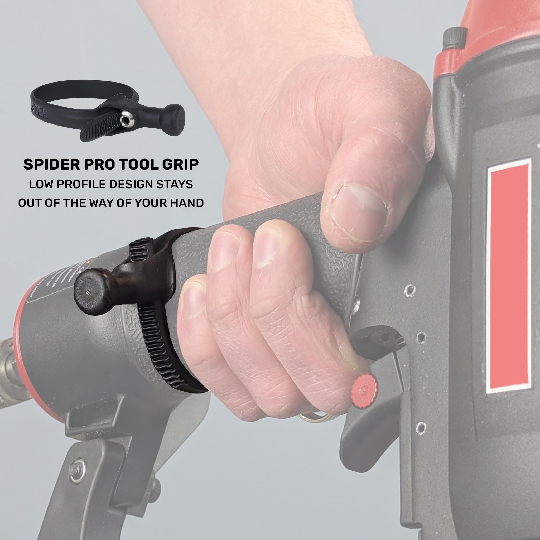 Universal Pro Tool Grips - 3-Pack Ergonomic Handle Add-On for Spider Tool Holsters | Compatible with Pneumatic Nailers, Power Drills, Impact Drivers & More | Perfect for Construction, DIY Projects & Professional Workshops