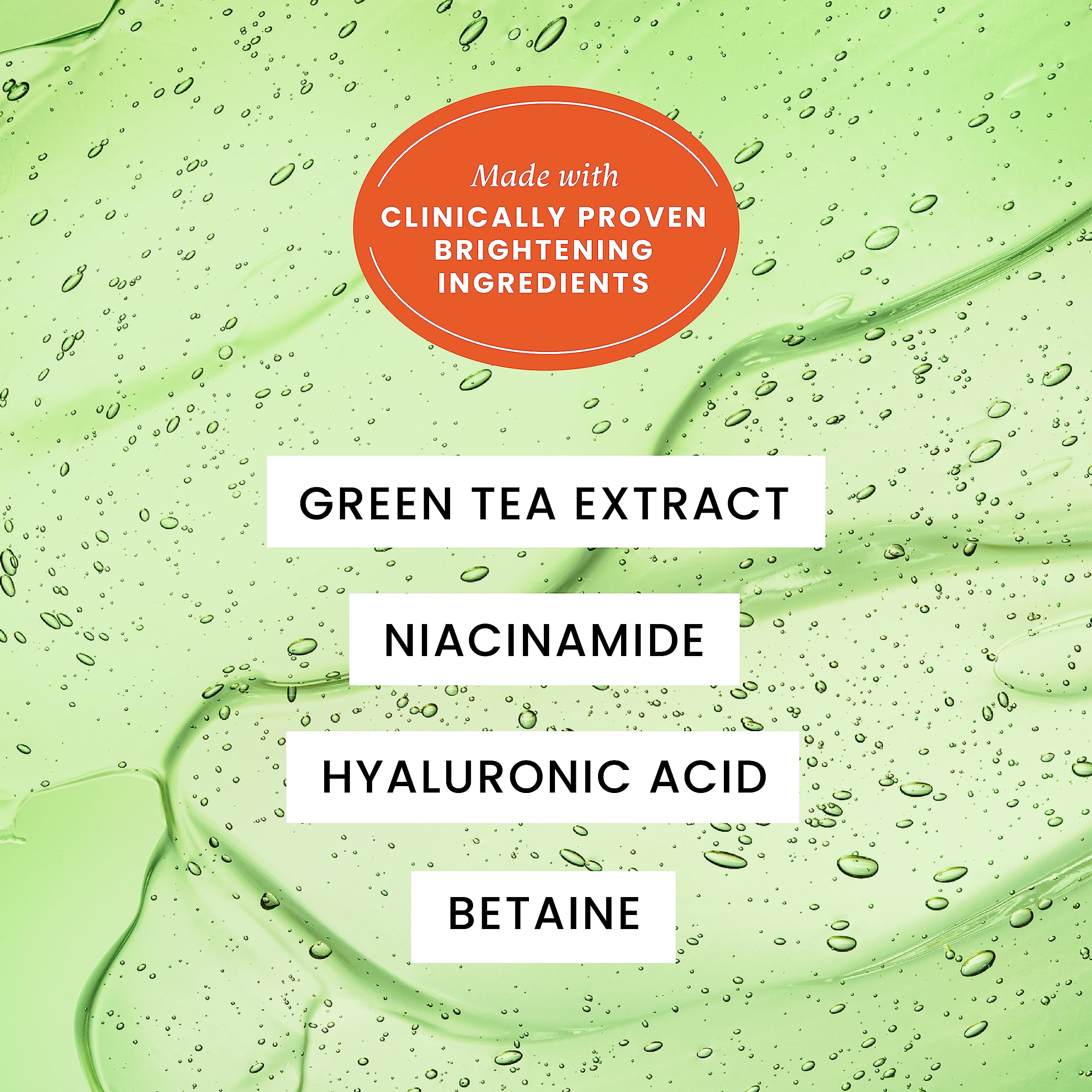 Foxtale Green Tea Oil-Free Gel Face Moisturizer with Hyaluronic Acid & Niacinamide | Hydrating, Brightening & Acne Prevention | Lightweight Formula for Oily & Acne-Prone Skin | Men & Women | 50g | Perfect for Daily Skincare Routine & Travel