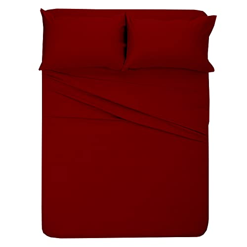 Premium 400 Thread Count 100% Egyptian Cotton RV King Sheet Set (72x80 Inches) - Ultra Soft Long Staple 4-Piece Bedding with 15