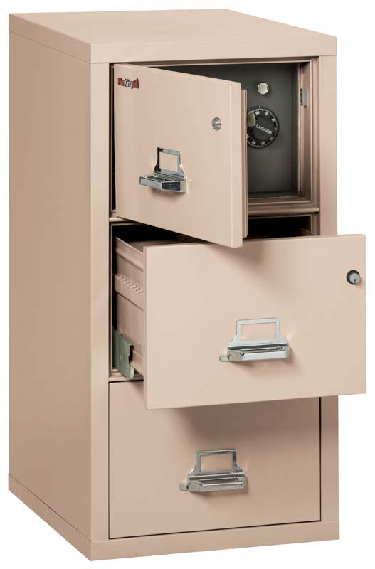 FireKing 2131 CSF 3-Drawer Fireproof File Cabinet - Legal Size Document Safe for Home & Office Security - Protect Important Files from Fire & Theft
