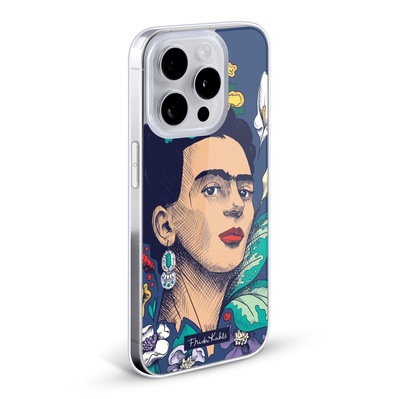 Official Frida Kahlo Flowers Sketch Soft Gel Case for Apple iPhone 11 Pro - Artistic Phone Cover for Women, Durable Protection with Stylish Design - Perfect Gift for Art Lovers & Frida Kahlo Fans