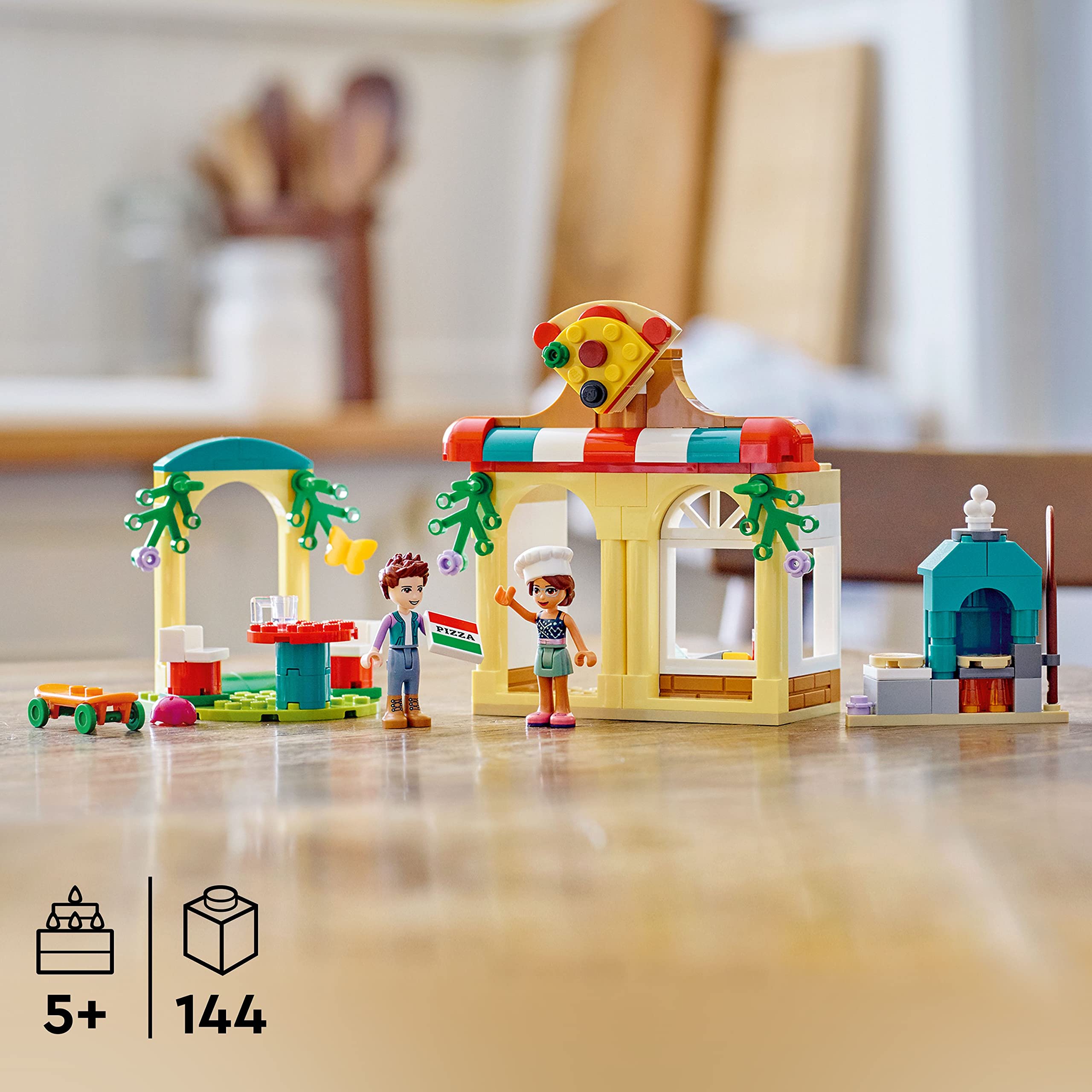 LEGO Friends Heartlake City Pizzeria 41705 Building Toy Set - Creative Gift for Kids Ages 5+, Includes Olivia & Ethan Mini Dolls - Perfect for Pretend Play, Birthday Gifts & STEM Learning