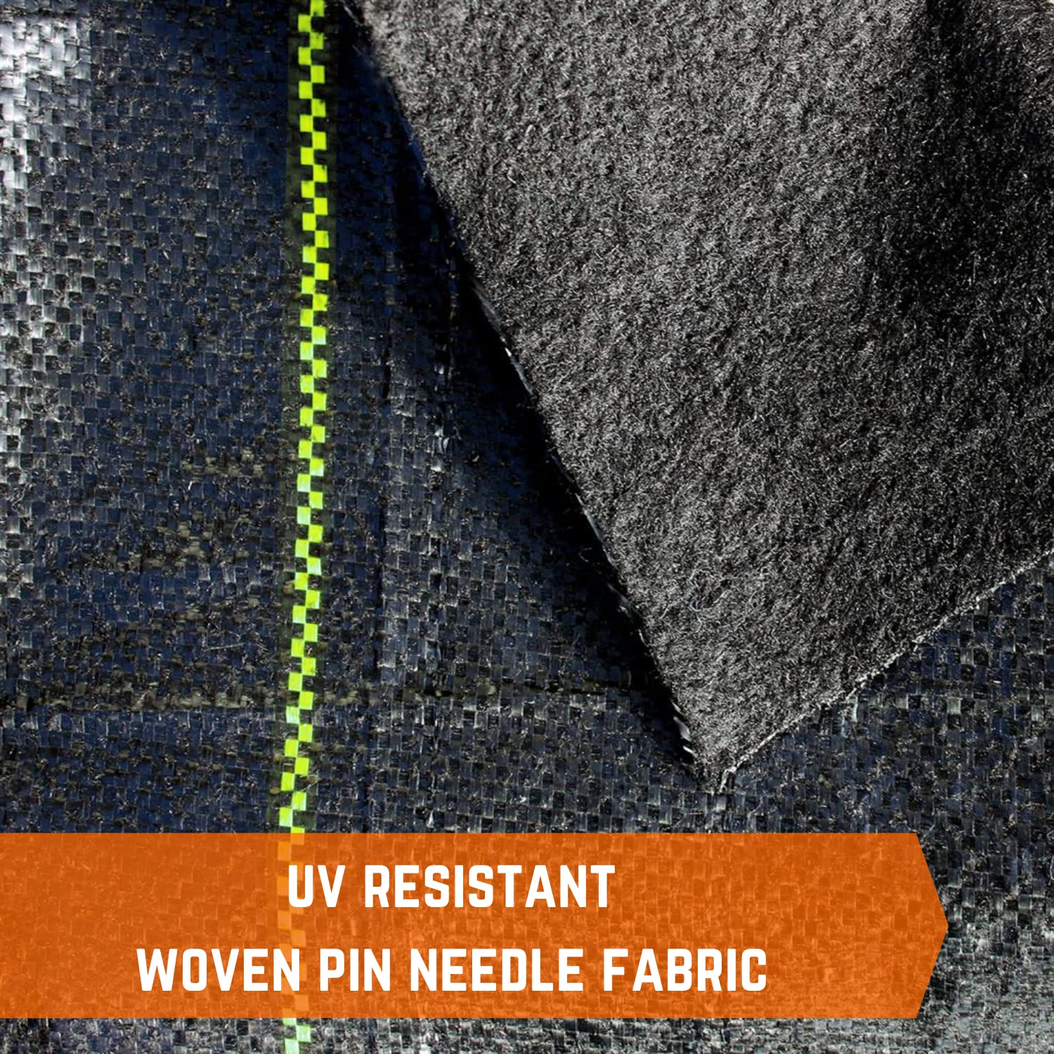 5oz Heavy Duty Woven Landscape Fabric - 6' x 250' Commercial Grade UV Resistant Ground Cover | Durable Weed Barrier for Gardening, Farming, Agriculture | Perfect for Vegetable Beds, Flower Gardens & Landscaping Projects