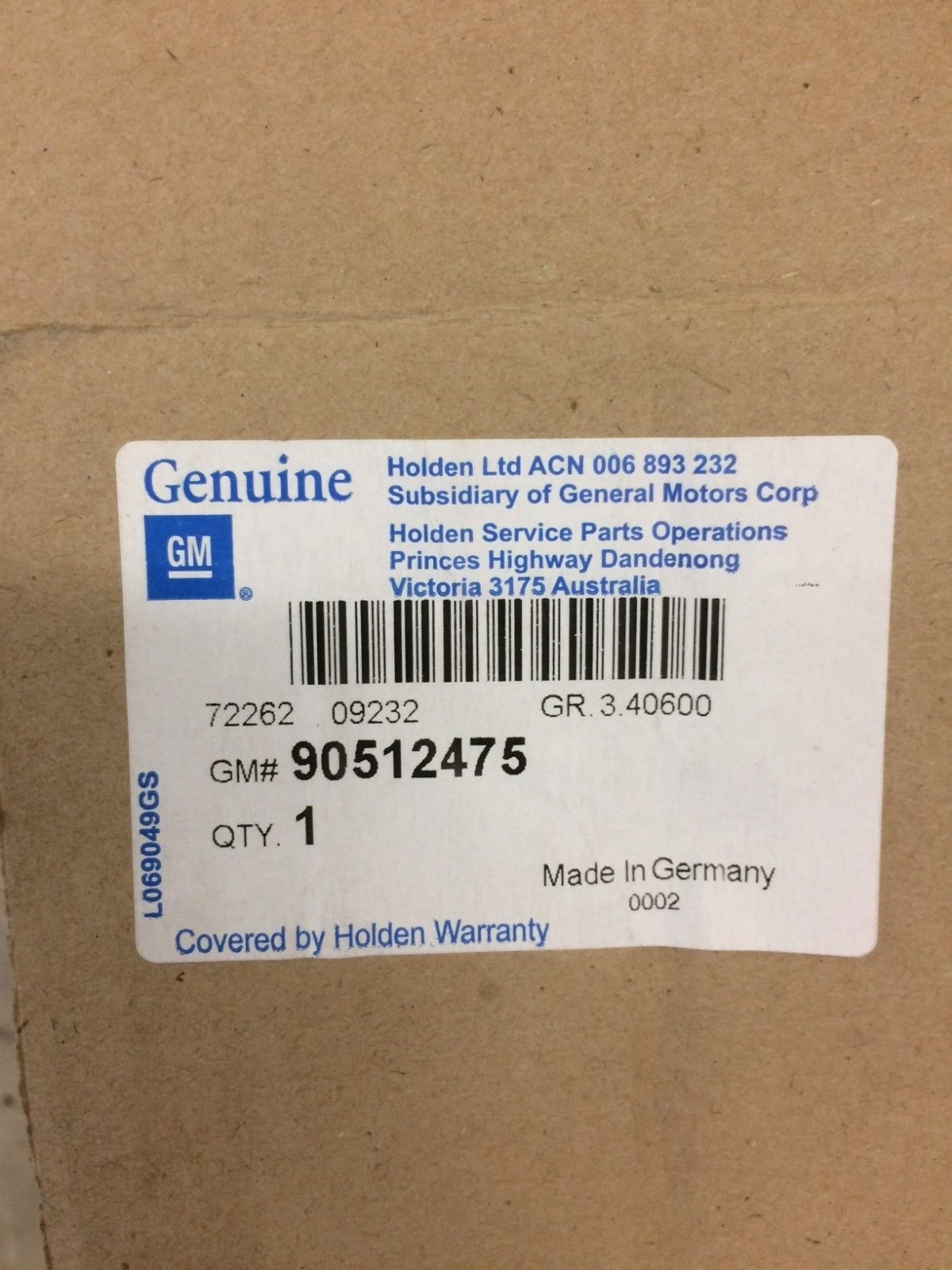Genuine Holden Vectra JR JS 1997-2002 Air Cleaner Box Lower Y26SE - Replacement Air Intake System for Improved Engine Performance