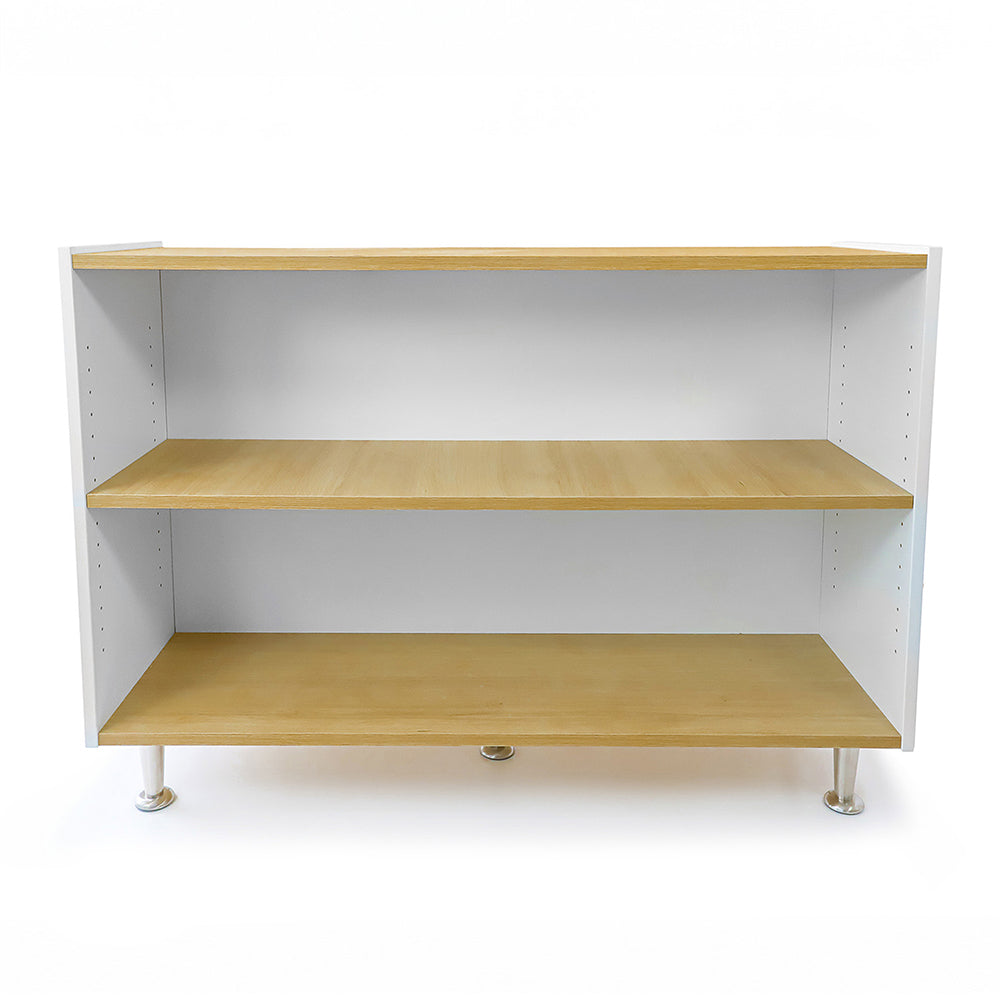 ElevatED™ 33-Inch Adjustable Shelf Cabinet - Modern White Oak Classroom Storage Organizer with Flexible Shelving for Books, Supplies & Learning Materials | Perfect for Schools, Offices & Home Organization
