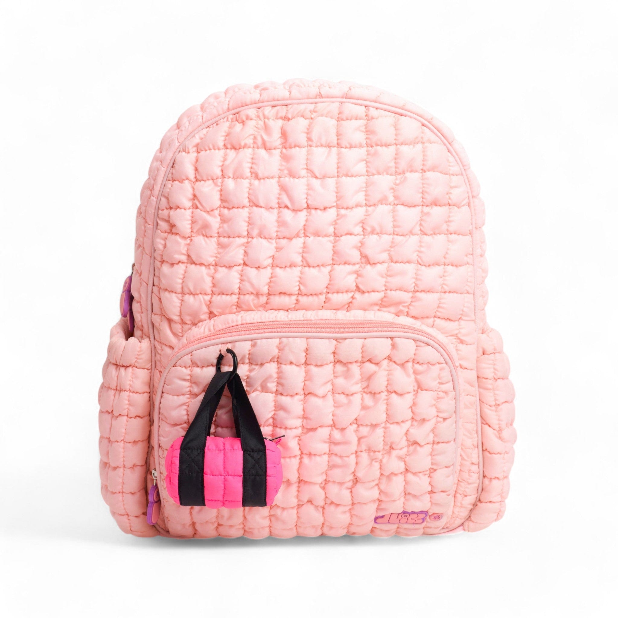 Mini Boba Keychain Duffle Bag - Cute Bubble Tea Themed Crossbody Purse for Women & Girls | Perfect for School, Travel, Gym & Everyday Use (Hot Pink)
