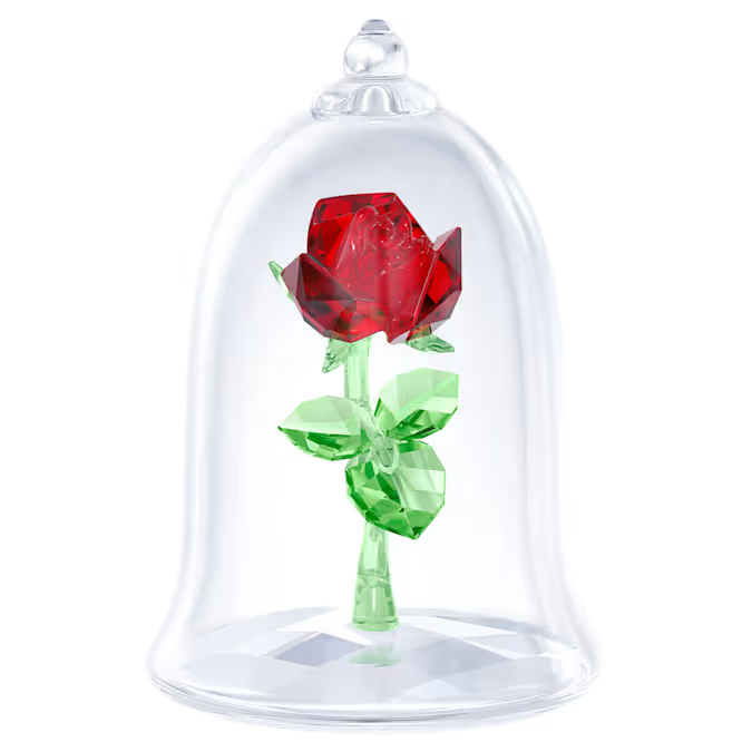 Enchanted Rose Glass Dome with LED Lights - Beautiful Home Decor for Valentine's Day, Wedding Centerpiece, Birthday Gift, and Romantic Room Decor