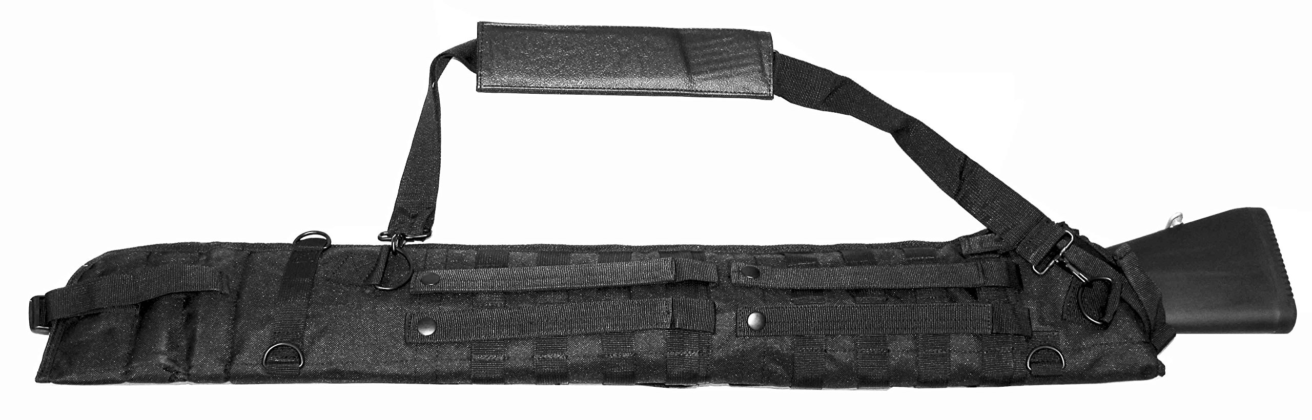 Trinity Scabbard Padded Case for Savage 16/116 - Lightweight Tactical Hunting Rifle Case with MOLLE System, Shoulder Strap & Soft Padding - Perfect for Range, Military, Security, ATV, Horseback, Motorcycle & Truck Storage (34 inches)