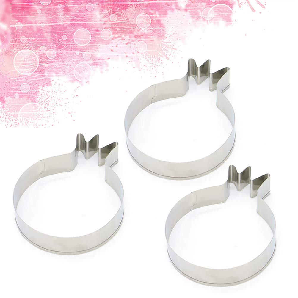 3 Pcs Stainless Steel Cake Baking Molds - Durable Dessert & Fondant Molds for Cupcakes, Cakes, Pastries - Perfect for Home Baking, Parties, and Professional Use