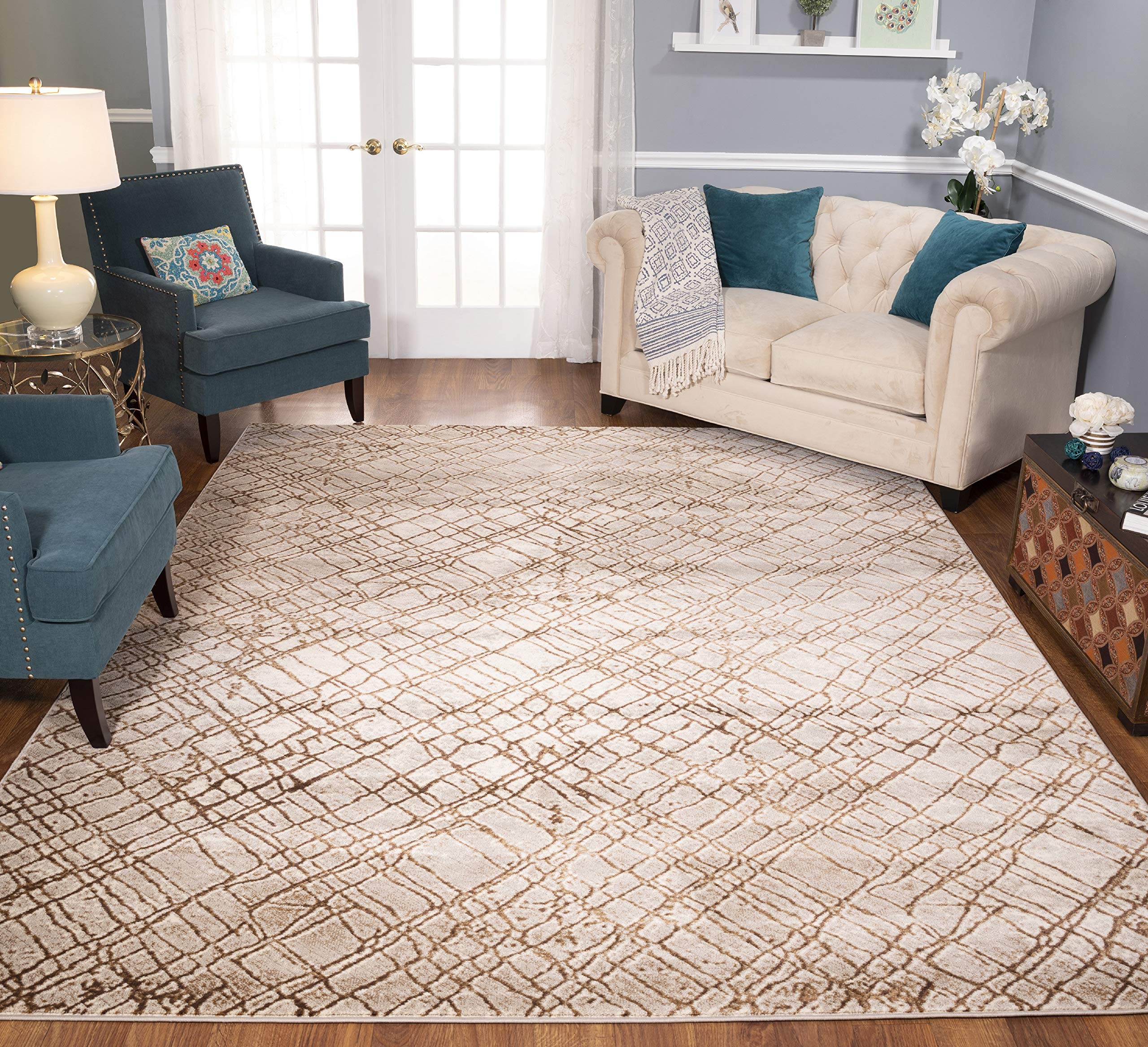 Noori Lagoon Jenifer Beige/Brown Area Rug 2'7