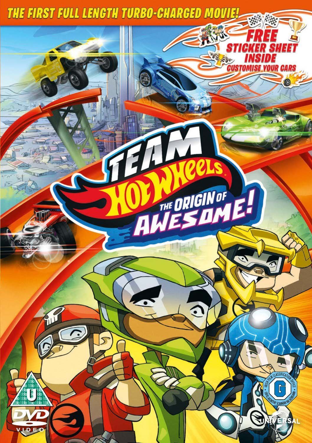 Hot Wheels Team: The Origin of Awesome! - Kids Racing Adventure DVD [UK Import] - Perfect for Birthday Gifts & Family Movie Nights