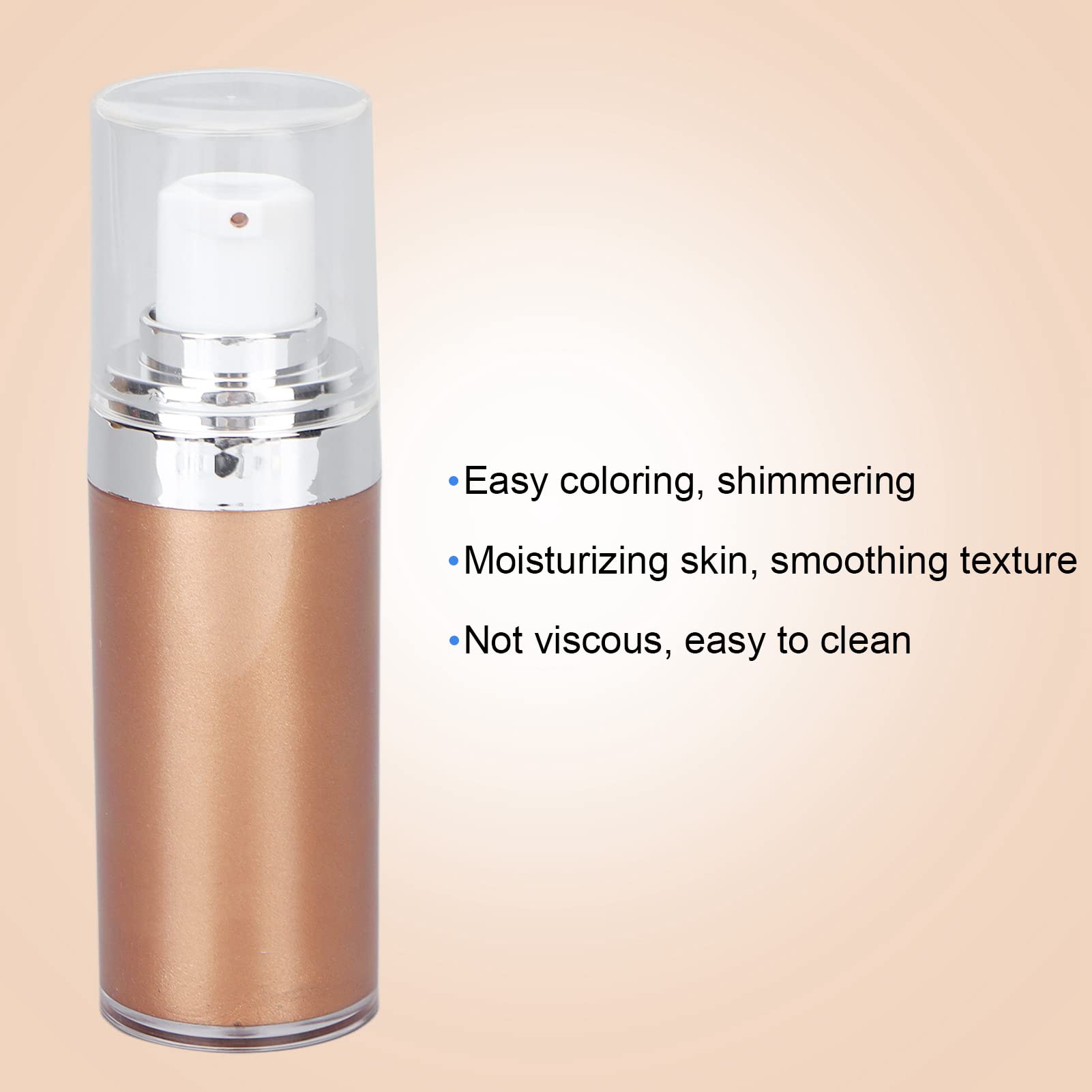 Glitter Body Makeup Liquid Cream - Moisturizing Shiny Face & Skin Highlighter Lotion - Rose Gold Cosmetic for Face & Body (#2) | Perfect for Parties, Festivals, and Special Occasions