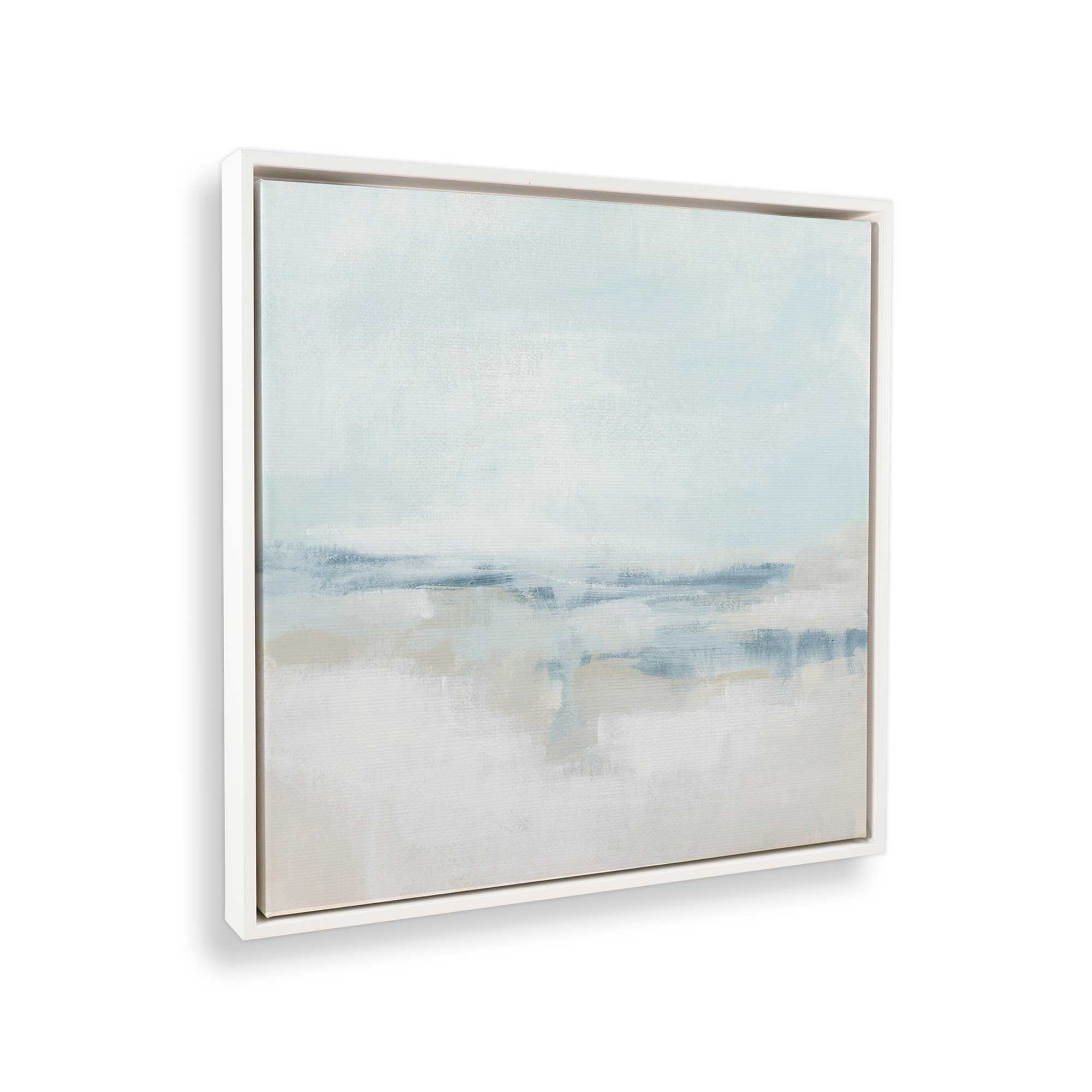 Cloudy Shoreline Hues II Canvas Wall Art Print - Coastal Beach Decor for Living Room, Bedroom & Office