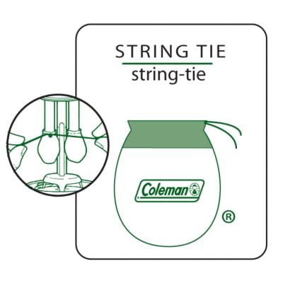 Coleman String Tie Mantles #99 (2-Pack) - High-Quality Replacement Mantles for Gas Lanterns & Camping Lights - Perfect for Outdoor Adventures, Hiking, and Emergency Lighting
