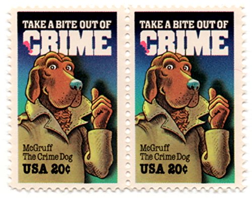 1984 McGruff Crime Dog Stamps - 20c Scott #2102 for Collectors & Mail